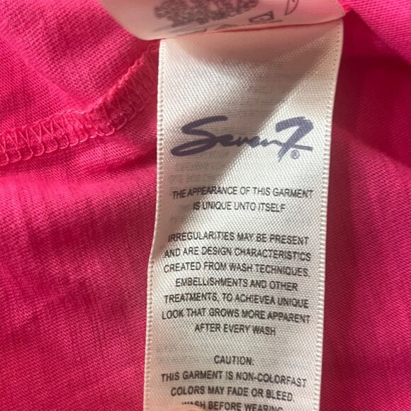 Seven7 Shirt Womens Large Pink Side Gathering New Summer - Picture 8 of 11